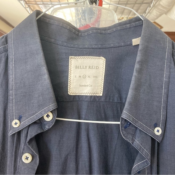Billy Reid Standard Cut men’s button down Size:L - Picture 2 of 6